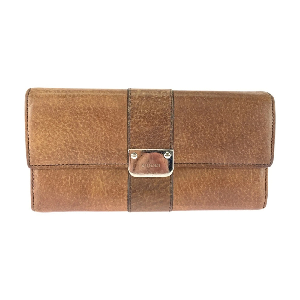 Gucci Guccissima Long Wallet 233028 Brown Leather Women's GUCCI